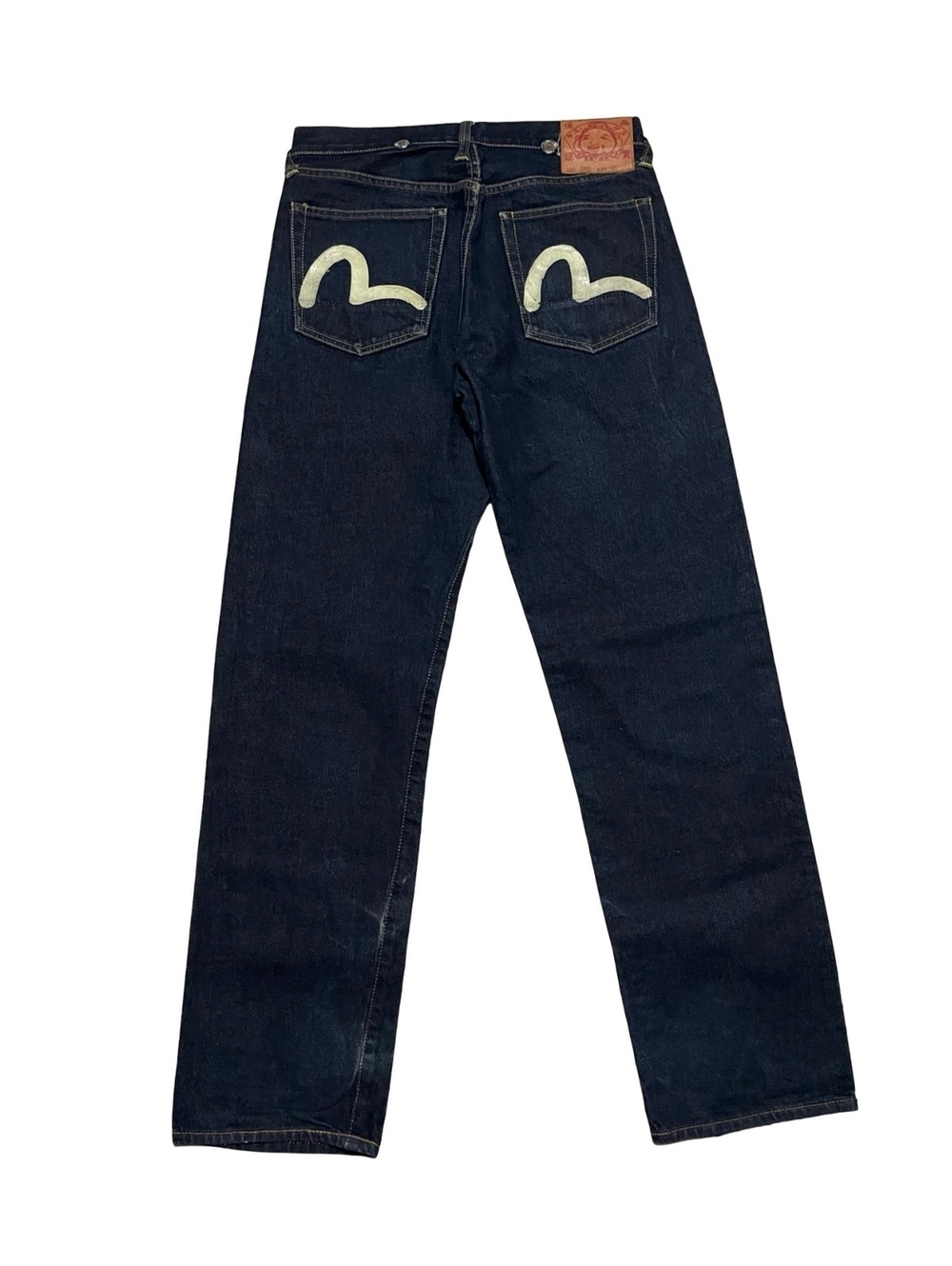 Evisu Japanese Selvedge Denim Jeans Hand Painted Seagull Lot 0002 32 Actual 31”